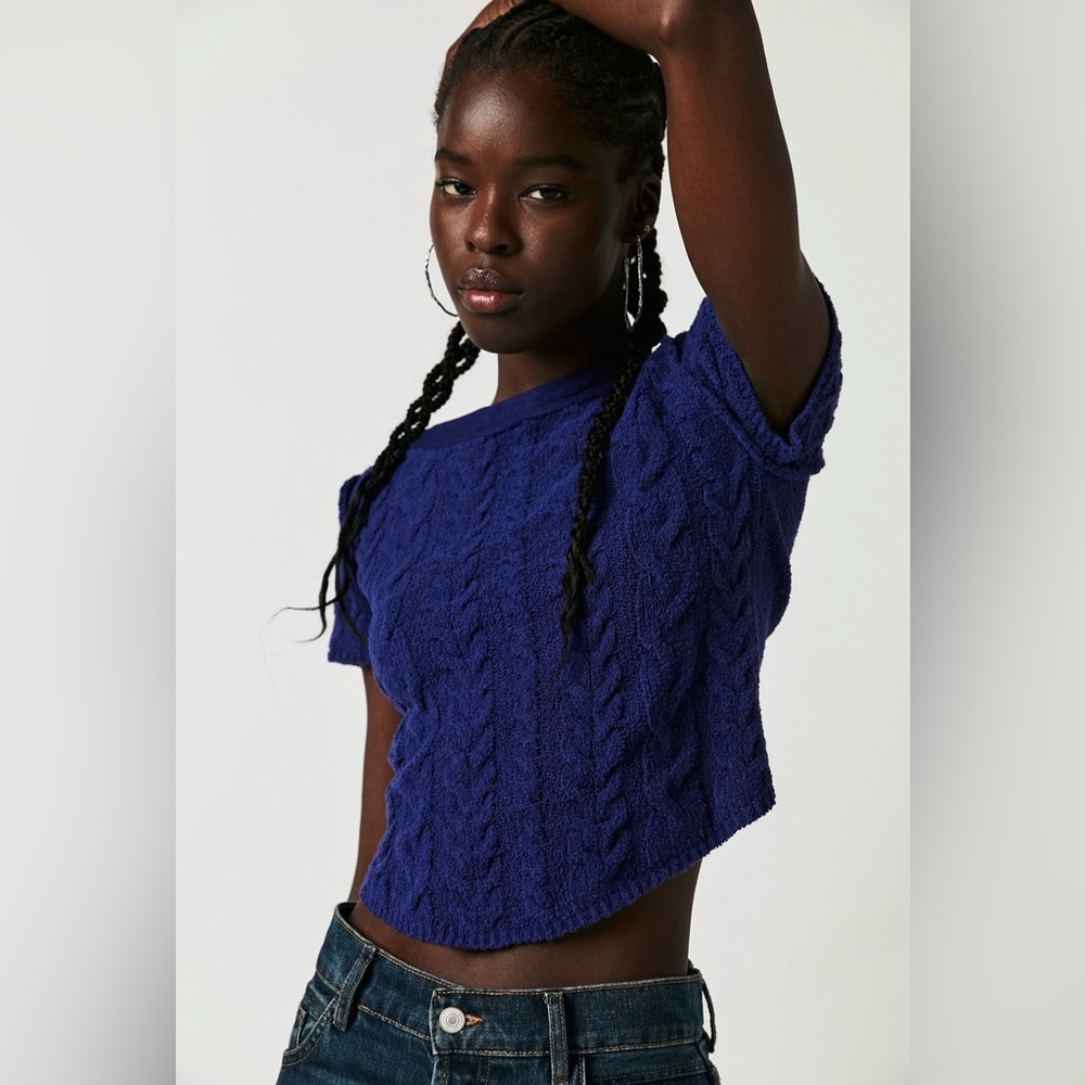 Free People Baby Cable Tee